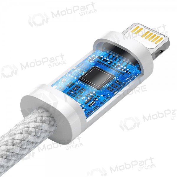 USB kaapeli Baseus Dynamic Type-C - Lightning 20W 2.0m (valkoinen) CALD000102