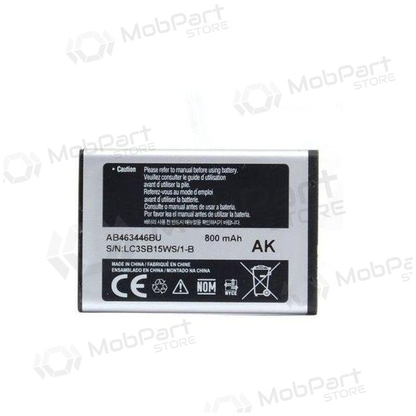 Samsung AB463446BU paristo / akku (800mAh) Samsung AB463446BU paristo / akku (800mAh)