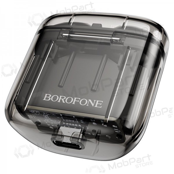 Langaton handsfree Borofone BW23 Crystal Bean Transparent Edition TWS (musta)