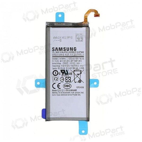 Samsung A600 Galaxy A6 2018 / J600 Galaxy J6 2018 (EB-BJ800ABE) paristo / akku (3000mAh) (service pack) (alkuperäinen)