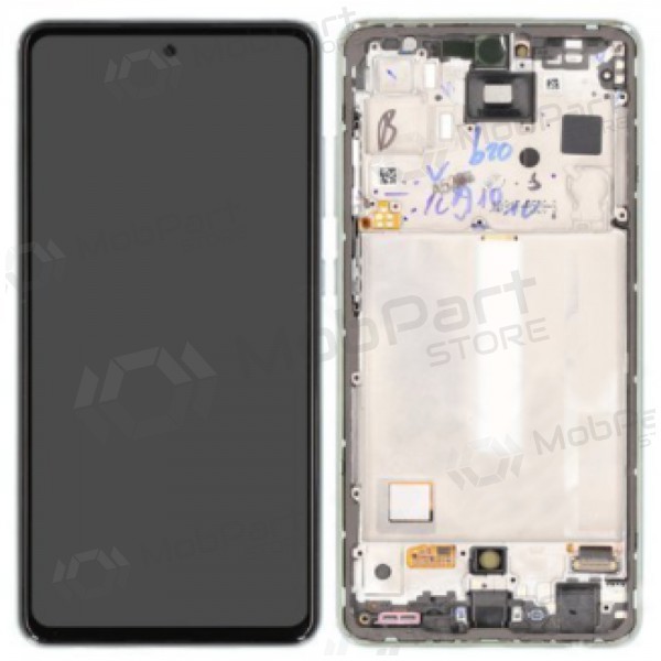 Samsung A528 Galaxy A52S 2021 näyttö (Awesome Mint) (kehyksellä) (service pack) (alkuperäinen)