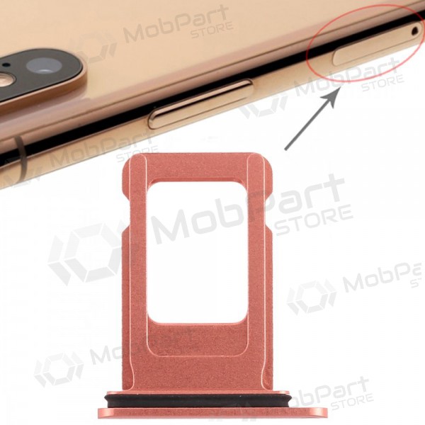 Apple iPhone XR SIM kortin pidike pinkki (Coral)