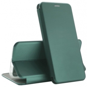 Samsung A715 Galaxy A71 puhelinkotelo / suojakotelo "Book Elegance" (tamsiai vihreä)