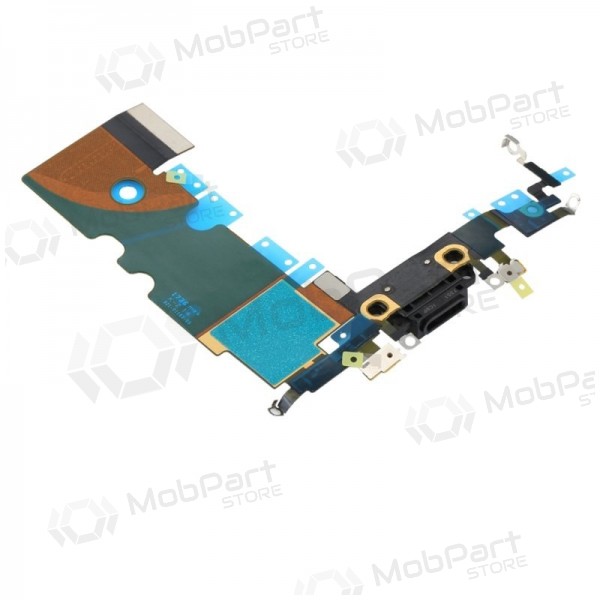Apple iPhone 8 / SE 2020 latauspistorasian ja mikrofonin liitin (latausliitin) (musta) (käytetty, alkuperäinen) Apple iPhone 8 / SE 2020 latauspistorasian ja mikrofonin liitin (latausliitin) (musta) (käytetty, alkuperäinen)