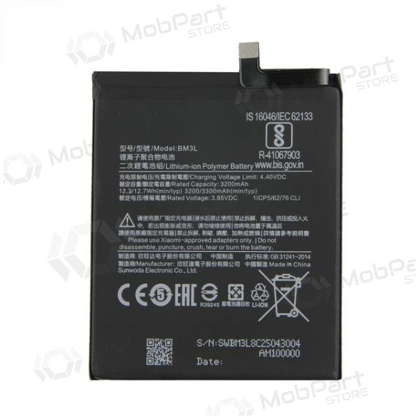Xiaomi Mi 9 paristo / akku (BM3L) (3300mAh)