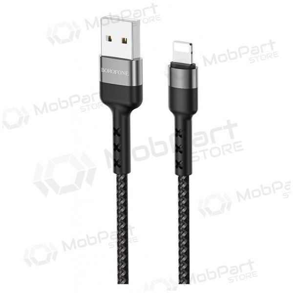 USB kaapeli Borofone BX34 Lightning 1.0m (musta)