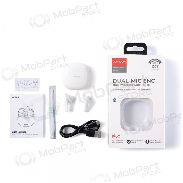 Langaton handsfree Joyroom TWS JR-TL11 ENC (valkoinen) Langaton handsfree Joyroom TWS JR-TL11 ENC (valkoinen)