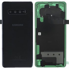 Samsung G975 Galaxy S10 Plus takaakkukansi musta (Ceramic Black) (käytetty grade B, alkuperäinen)
