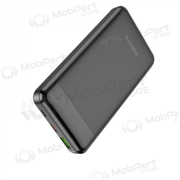 Ulkoinen paristo Power Bank Borofone BJ19 Type-C PD 20W+Quick Charge 3.0 10000mAh musta Ulkoinen paristo Power Bank Borofone BJ19 Type-C PD 20W+Quick Charge 3.0 10000mAh musta