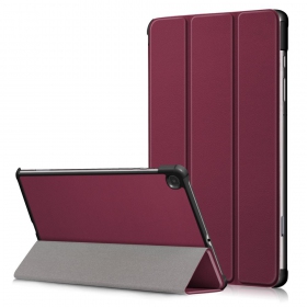 Lenovo Tab M10 X505 / X605 10.1 puhelinkotelo / suojakotelo "Smart Leather" (viinipunainen)