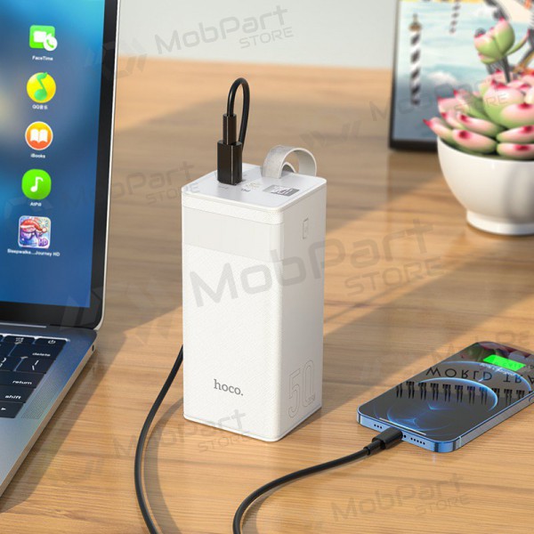 Ulkoinen paristo Power Bank Hoco J86A 22.5W Quick Charge 3.0 50000mAh valkoinen Ulkoinen paristo Power Bank Hoco J86A 22.5W Quick Charge 3.0 50000mAh valkoinen