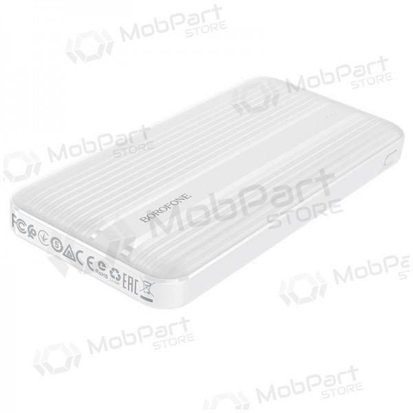 Ulkoinen paristo Power Bank Borofone BJ9 Type-C PD+Quick Charge 3.0 (3A) 10000mAh valkoinen Ulkoinen paristo Power Bank Borofone BJ9 Type-C PD+Quick Charge 3.0 (3A) 10000mAh valkoinen