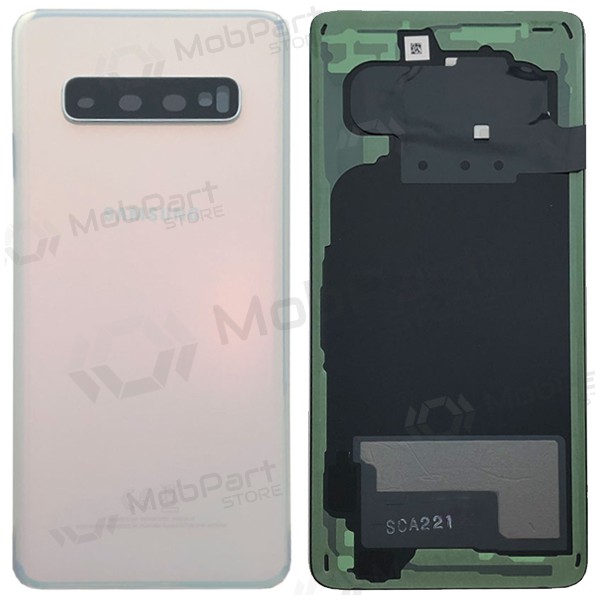 Samsung G973 Galaxy S10 takaakkukansi valkoinen (Prism White) (käytetty grade A, alkuperäinen) Samsung G973 Galaxy S10 takaakkukansi valkoinen (Prism White) (käytetty grade A, alkuperäinen)