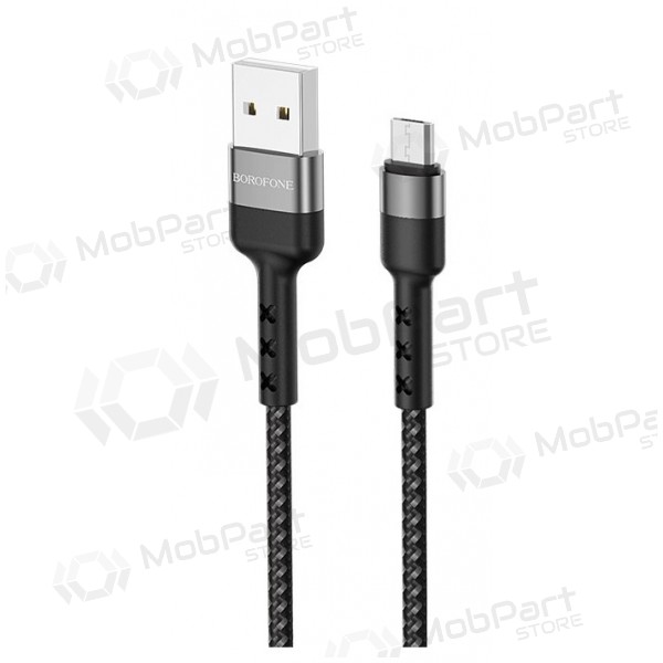 USB kaapeli Borofone BX34 microUSB 1.0m (musta)