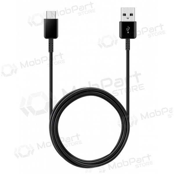 USB kaapeli Samsung EP-DG930MBEGWW Type-C 1.5m 2kpl. (musta) (OEM)