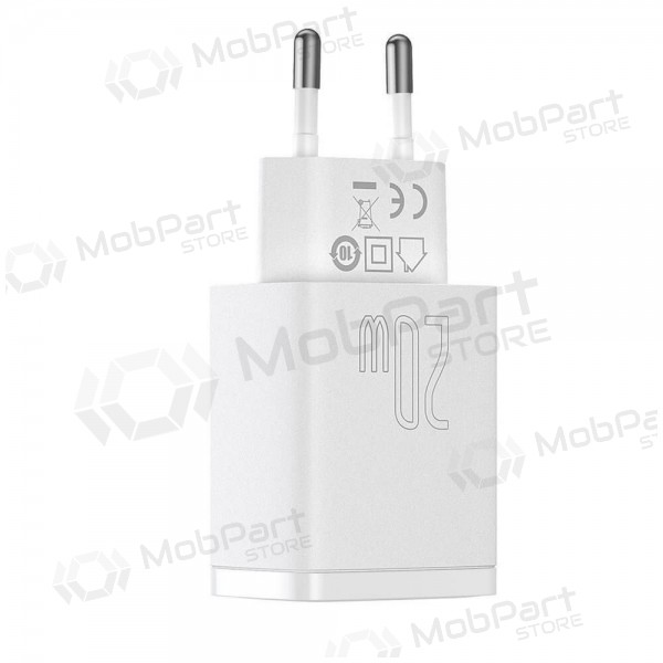 Laturi Baseus USB + Type-C 20W CCXJ-B02 (valkoinen)