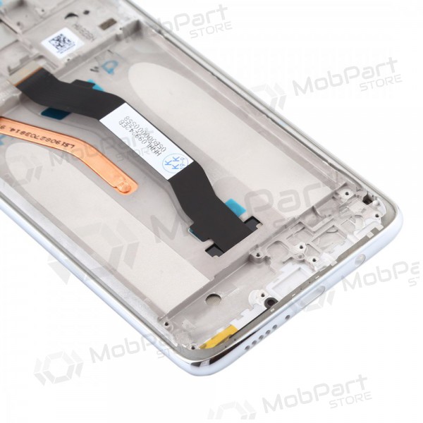 Xiaomi Redmi Note 8 Pro näyttö (valkoinen) (kehyksellä) (service pack) (alkuperäinen)