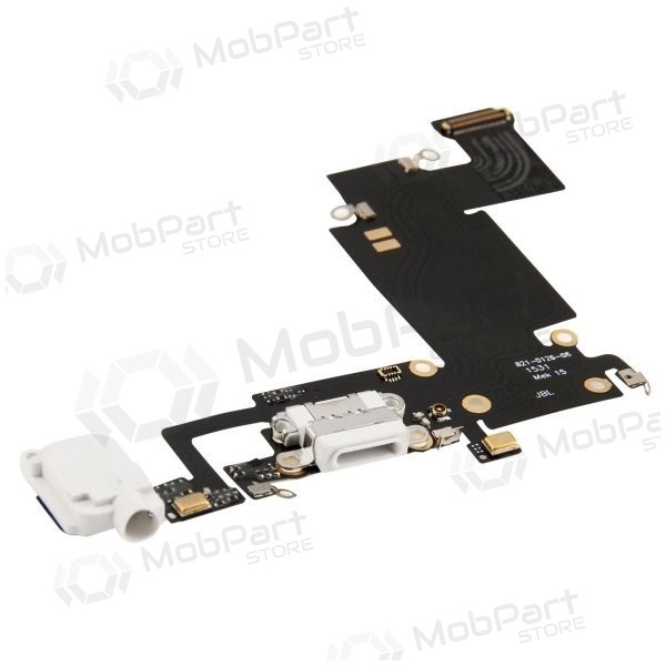 Apple iPhone 6S Plus latauspistorasian ja mikrofonin liitin (latausliitin) (valkoinen)