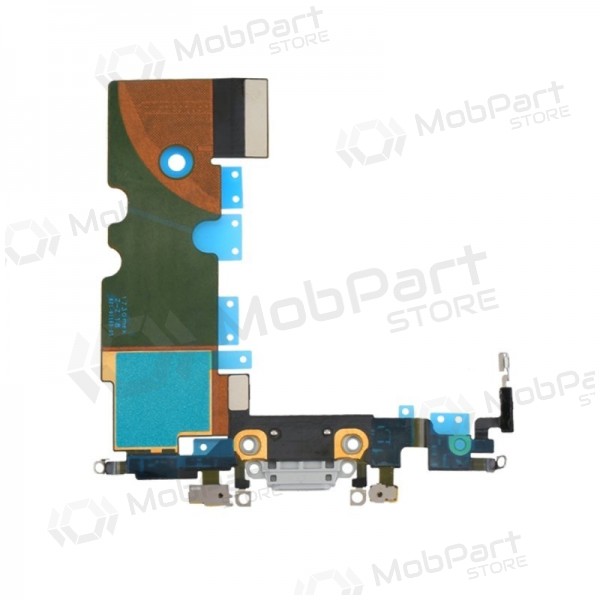 Apple iPhone 8 / SE 2020 latauspistorasian ja mikrofonin liitin (latausliitin) valkoinen (šviesiai harmaa) Apple iPhone 8 / SE 2020 latauspistorasian ja mikrofonin liitin (latausliitin) valkoinen (šviesiai harmaa)