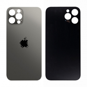 Apple iPhone 12 Pro takaakkukansi (musta) (bigger hole for camera)
