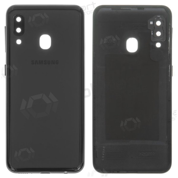 Samsung A202 Galaxy A20e 2019 takaakkukansi (musta) (käytetty grade C, alkuperäinen)