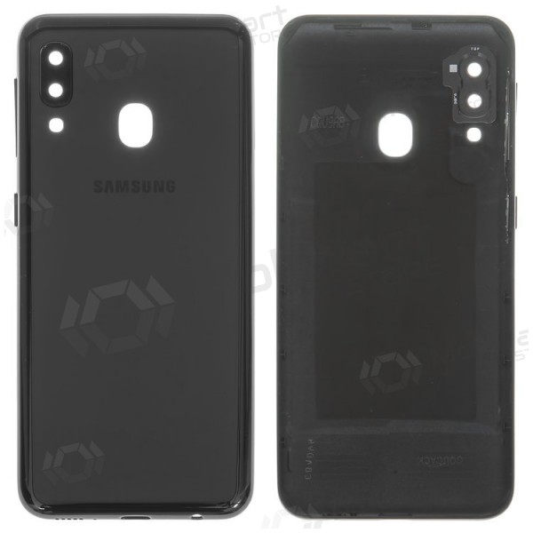 Samsung A202 Galaxy A20e 2019 takaakkukansi (musta) (käytetty grade C, alkuperäinen) Samsung A202 Galaxy A20e 2019 takaakkukansi (musta) (käytetty grade C, alkuperäinen)
