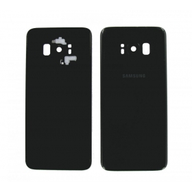 Samsung G955F Galaxy S8 Plus takaakkukansi musta (Midnight black) (käytetty grade C, alkuperäinen)
