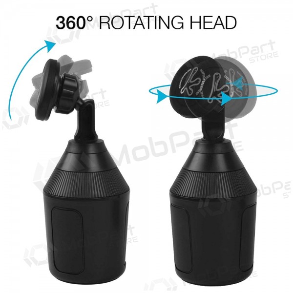 Auton matkapuhelinpidike H06 (cup holder mounting, short fixing)