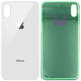 Apple iPhone XS Max takaakkukansi hopea (valkoinen) (bigger hole for camera)