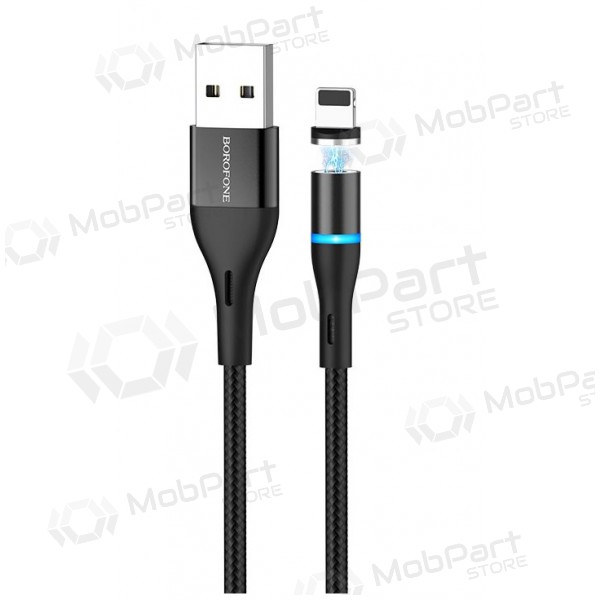 USB kaapeli Borofone BU16 Skill Magnetic Lightning 1.0m (musta)