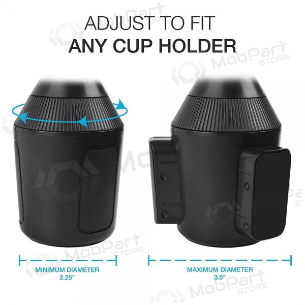 Auton matkapuhelinpidike H06 (cup holder mounting, short fixing)
