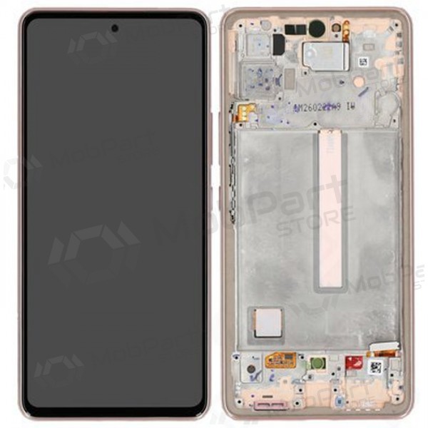 Samsung A536 Galaxy A53 5G 2022 näyttö (Awesome Peach) (kehyksellä) (service pack) (alkuperäinen)