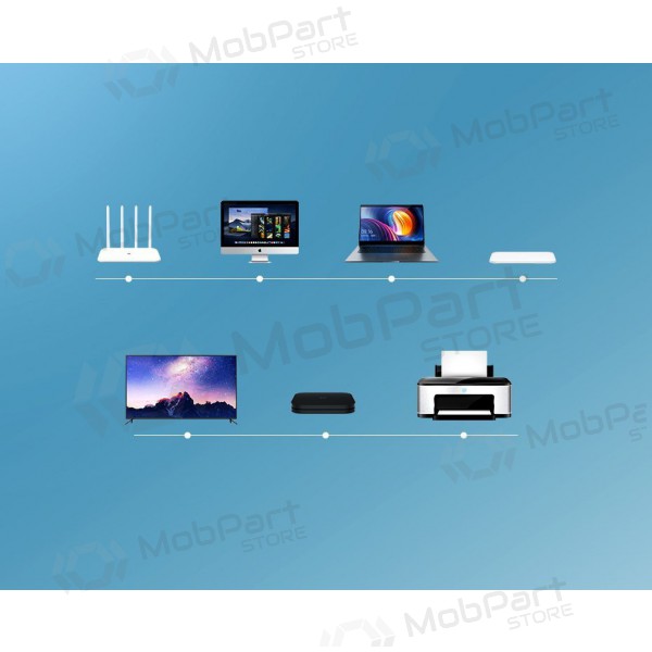 Kaapeli Ugreen RJ45 Cat 6 UTP 1000Mbps 2.0m (musta)