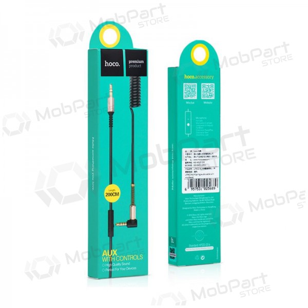 Audio sovitin Hoco UPA02 AUX 3,5mm į 3,5mm (musta) Audio sovitin Hoco UPA02 AUX 3,5mm į 3,5mm (musta)