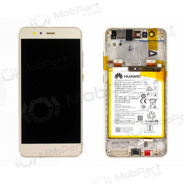 Huawei P10 Lite näyttö (kultainen) (kehyksellä ja paristo) (service pack) (alkuperäinen) Huawei P10 Lite näyttö (kultainen) (kehyksellä ja paristo) (service pack) (alkuperäinen)