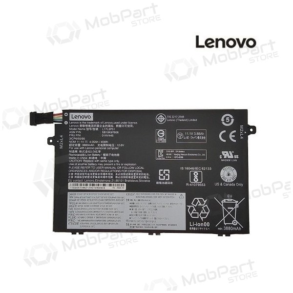 LENOVO L17L3P51, 3880mAh kannettavan tietokoneen akku - PREMIUM LENOVO L17L3P51, 3880mAh kannettavan tietokoneen akku - PREMIUM