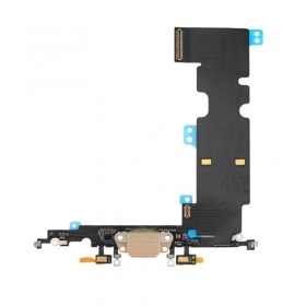 Apple iPhone 8 Plus latauspistorasian ja mikrofonin liitin (latausliitin) (kultainen) (käytetty, alkuperäinen)