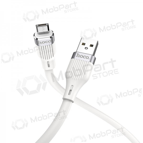 USB kaapeli HOCO U72 lightning 1.2m silicone valkoinen