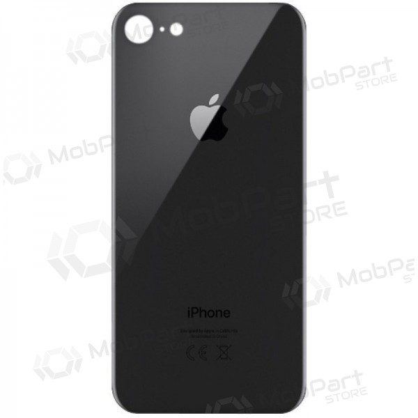 Apple iPhone 8 takaakkukansi harmaa (space grey) (bigger hole for camera) Apple iPhone 8 takaakkukansi harmaa (space grey) (bigger hole for camera)