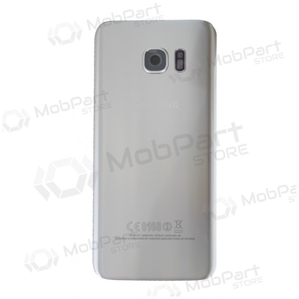 Samsung G935F Galaxy S7 Edge takaakkukansi (hopea) (käytetty grade C, alkuperäinen)