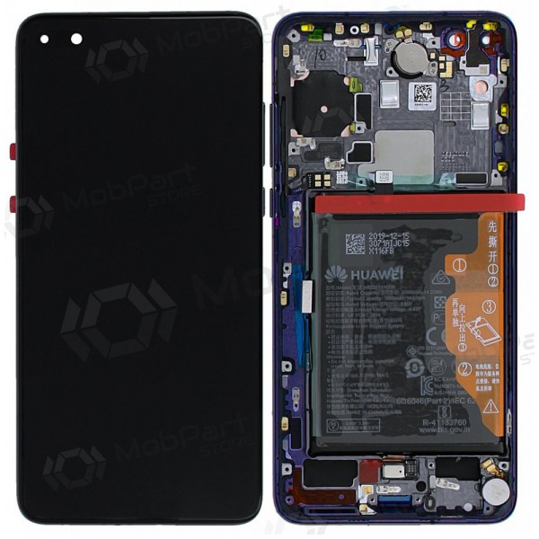 Huawei P40 näyttö (sininen) (kehyksellä ja paristo) (service pack) (alkuperäinen) Huawei P40 näyttö (sininen) (kehyksellä ja paristo) (service pack) (alkuperäinen)