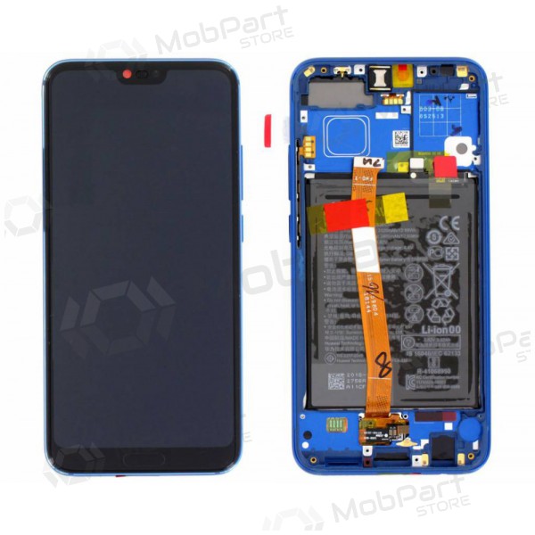 Huawei Honor 10 näyttö (sininen) (kehyksellä ja paristo) (service pack) (alkuperäinen) Huawei Honor 10 näyttö (sininen) (kehyksellä ja paristo) (service pack) (alkuperäinen)