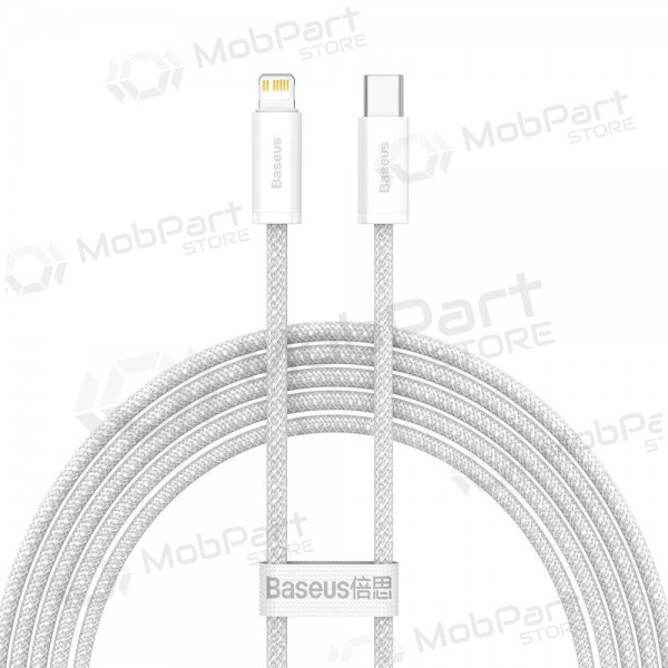 USB kaapeli Baseus Dynamic Type-C - Lightning 20W 2.0m (valkoinen) CALD000102
