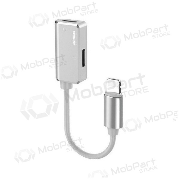 Sovitin Remax RL-LA02i iš Lightning į 2X Lightning (valkoinen)