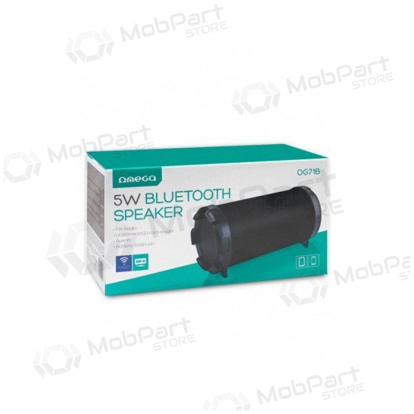 Bluetooth kannettava kaiutin OMEGA OG71 BAZOOKA (MicroSD, handsfree,FM, AUX) (musta)