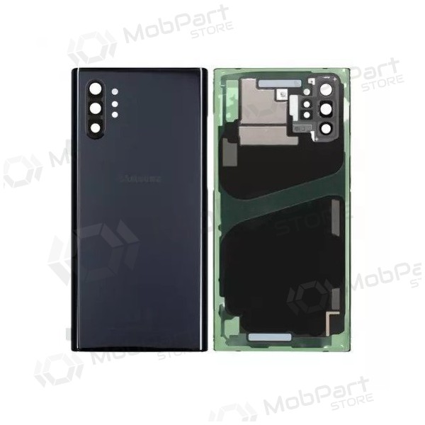 Samsung N975F Galaxy Note 10 Plus takaakkukansi musta (Aura Black) (käytetty grade C, alkuperäinen)