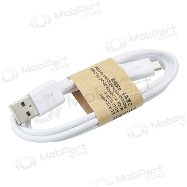 USB kaapeli microUSB (valkoinen) 1.0m