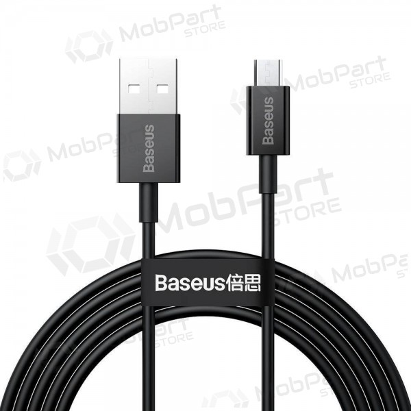 USB kaapeli Baseus Superior microUSB 2A 2.0m (musta) CAMYS-A01