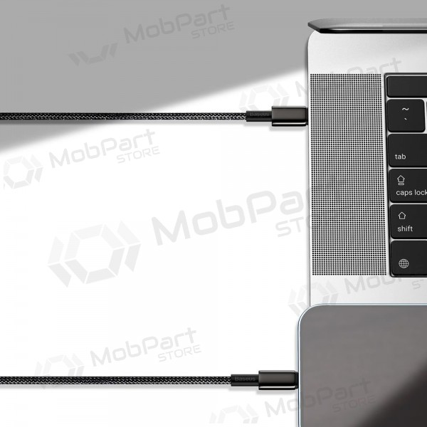 USB kaapeli Baseus Tungsten Gold Fast Data Type-C - Type-C 100W 1.0m (musta) CATWJ-01 USB kaapeli Baseus Tungsten Gold Fast Data Type-C - Type-C 100W 1.0m (musta) CATWJ-01
