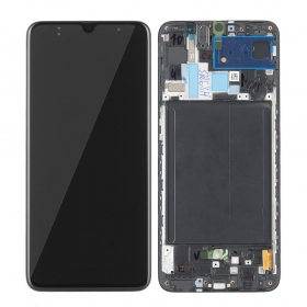 Samsung A705 Galaxy A70 2019 näyttö (musta) (service pack) (alkuperäinen)